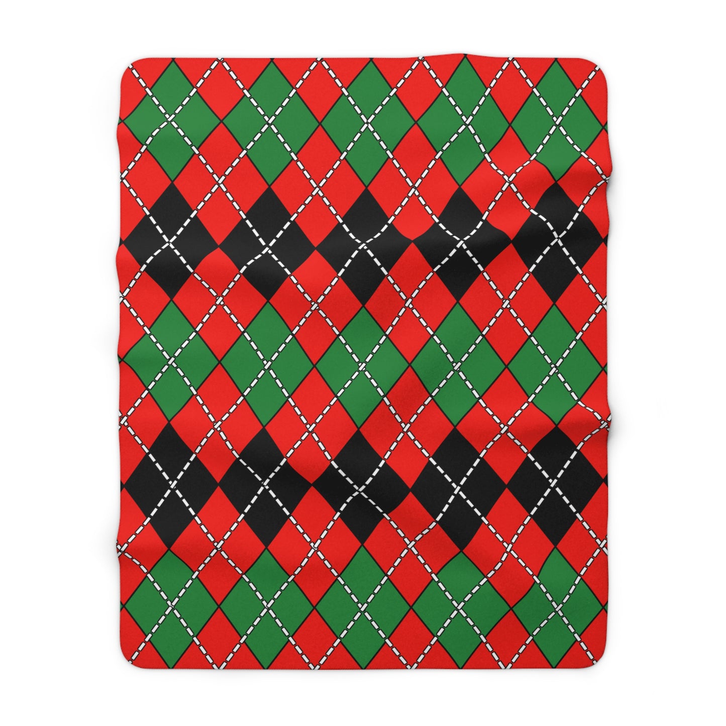 Malawi Retro Argyle Blanket Throw