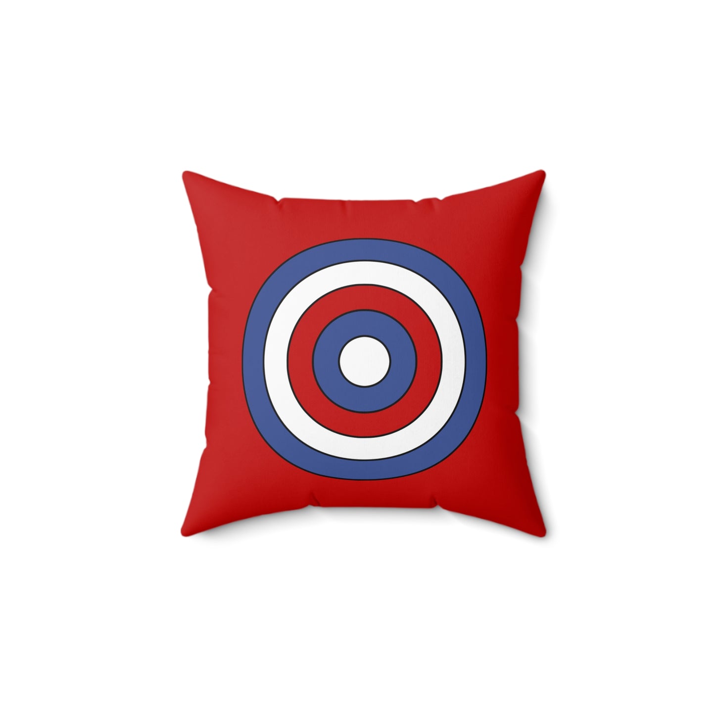 Democratic Peoples Republic Of Korea Retro Target Cushion Pillow