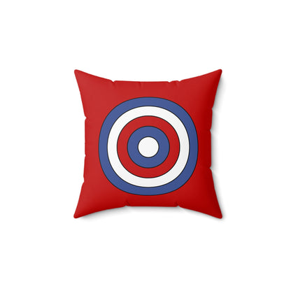 Democratic Peoples Republic Of Korea Retro Target Cushion Pillow