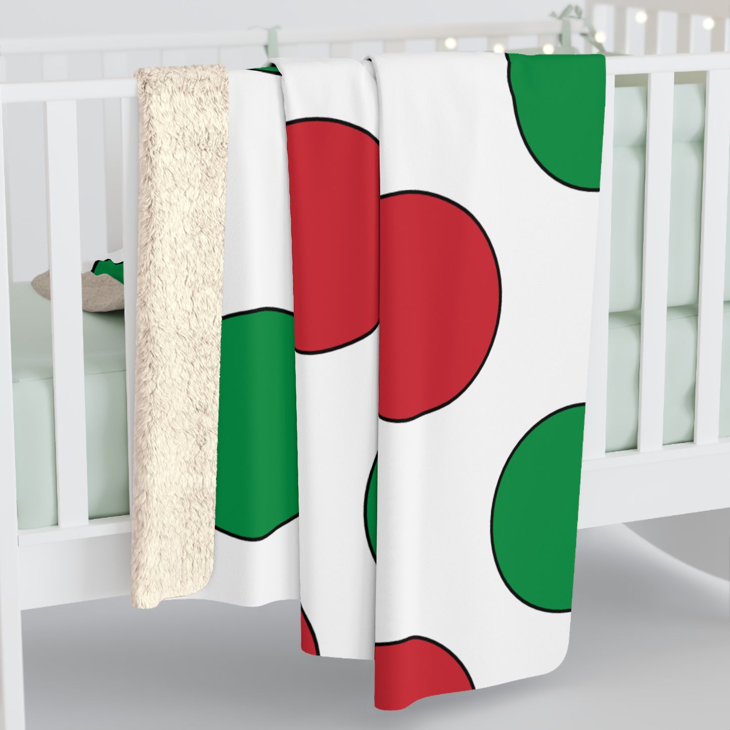 Italy Retro Polka Dots Blanket Throw