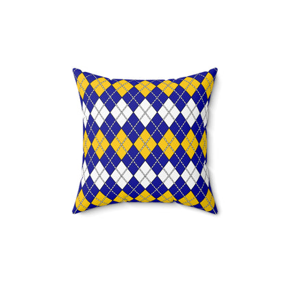 Bosnia And Herzegovina Retro Argyle Cushion Pillow
