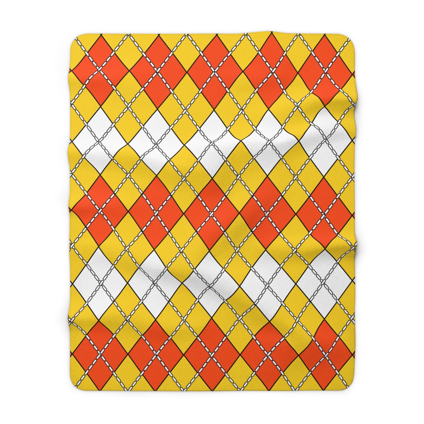 Bhutan Retro Argyle Blanket Throw