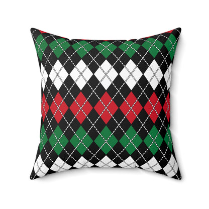 Syria Retro Argyle Cushion Pillow
