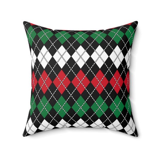 Syria Retro Argyle Cushion Pillow