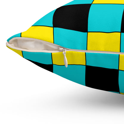 Bahamas Retro Check Cushion Pillow