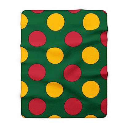 Mauritania Retro Polka Dots Blanket Throw