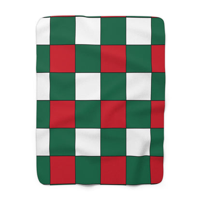 Mexico Retro Check Blanket Throw