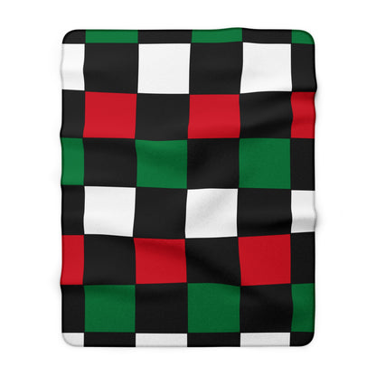 Syria Retro Check Blanket Throw