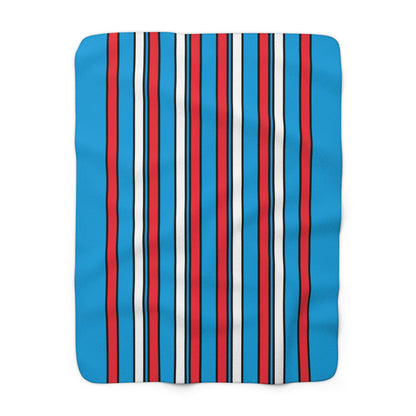 Luxembourg Retro Stripes Blanket Throw