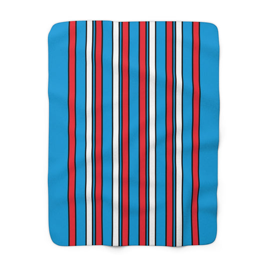 Luxembourg Retro Stripes Blanket Throw