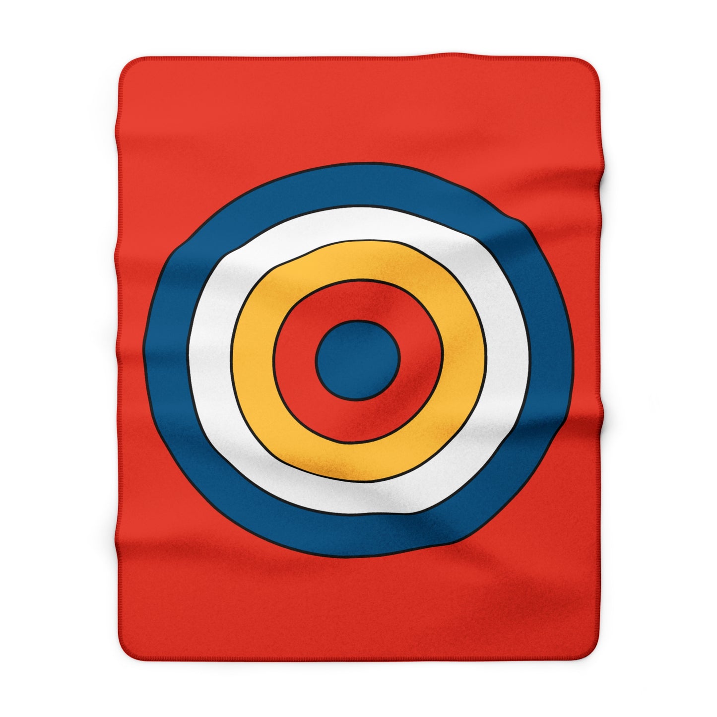 Kiribati Retro Target Blanket Throw