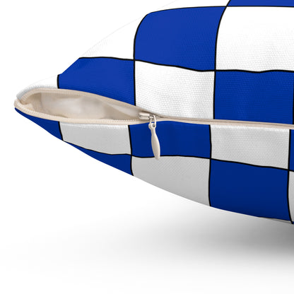 Uruguay Retro Check Cushion Pillow