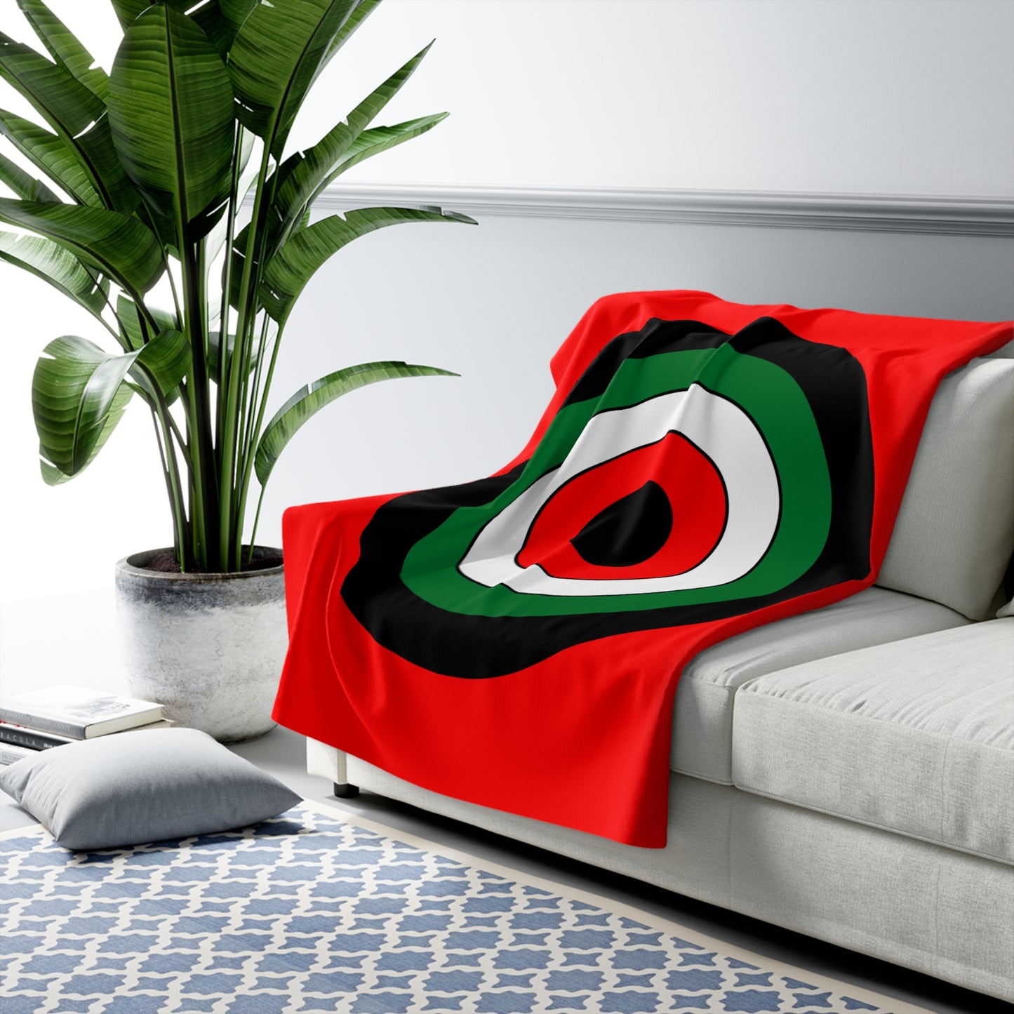 United Arab Emirates Retro Target Blanket Throw
