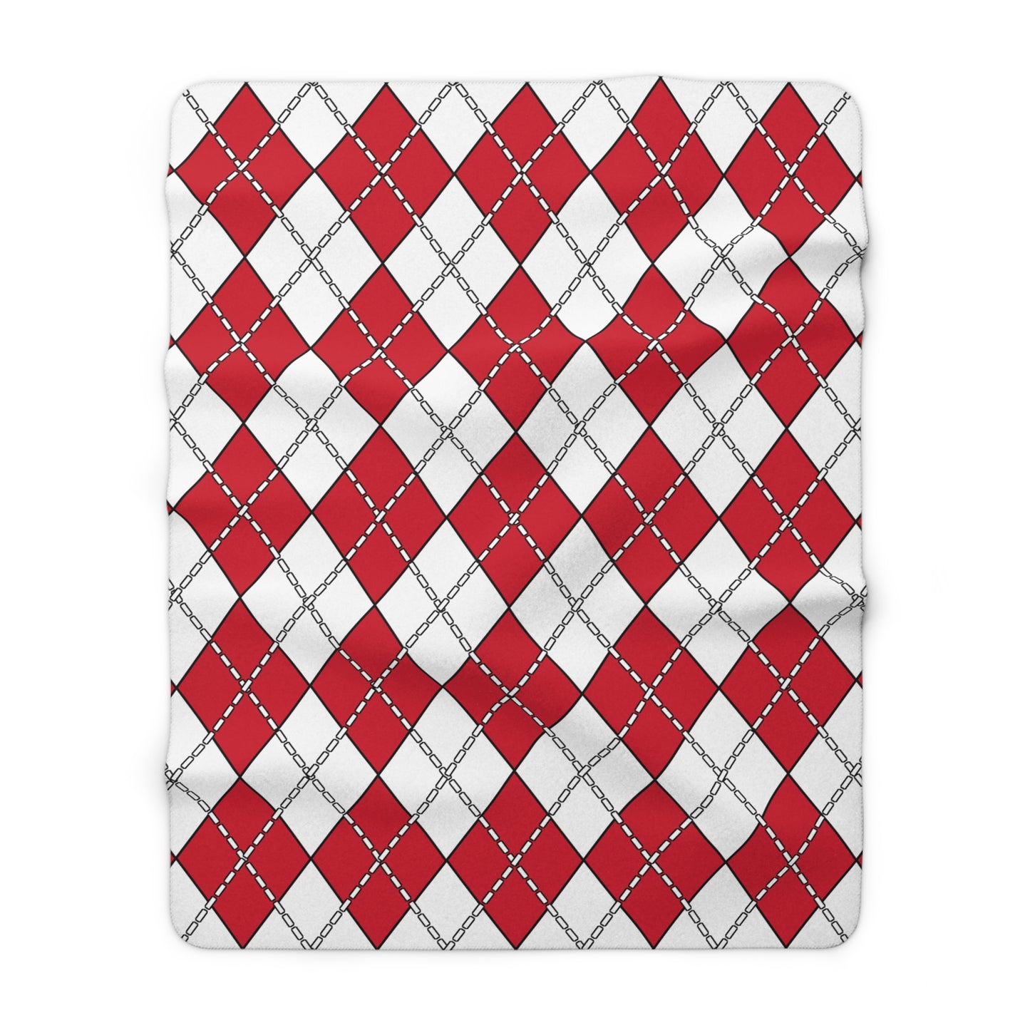 Jersey Retro Argyle Blanket Throw
