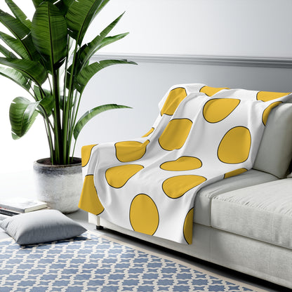 United States Virgin Islands Retro Polka Dots Blanket Throw