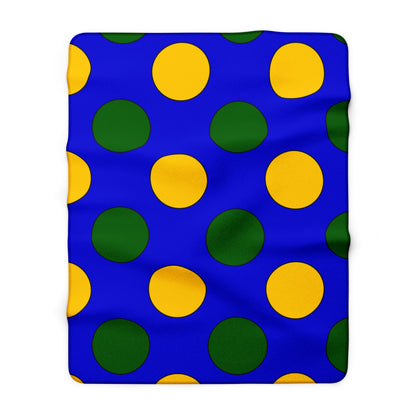 Solomon Islands Retro Polka Dots Blanket Throw