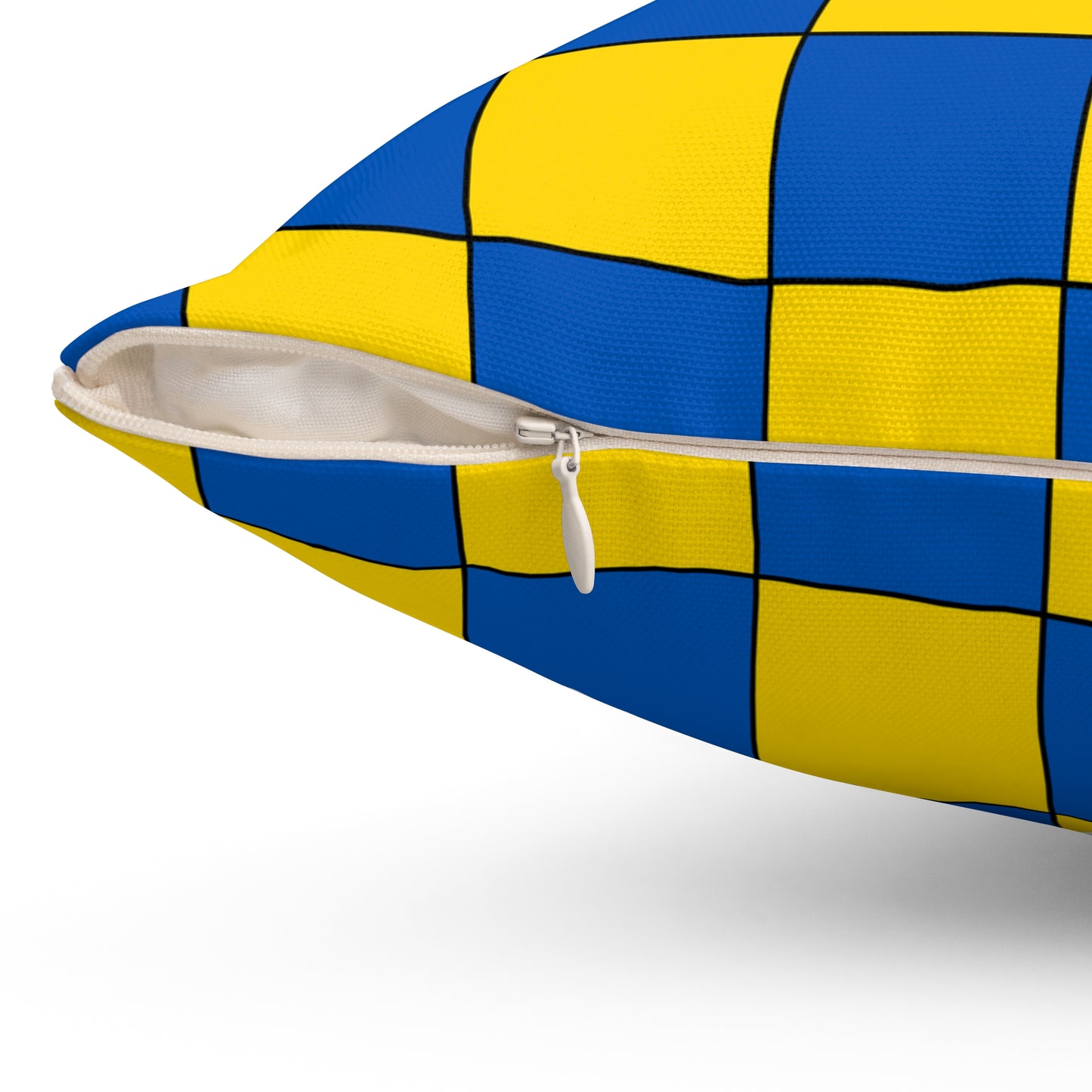 Ukraine Retro Check Cushion Pillow