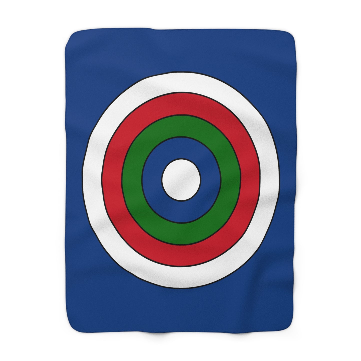 Belize Retro Target Blanket Throw