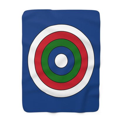 Belize Retro Target Blanket Throw