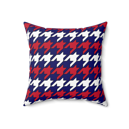 South Georgia And The South Sandwich Islands Retro Houndstooth Cushion Pillow
