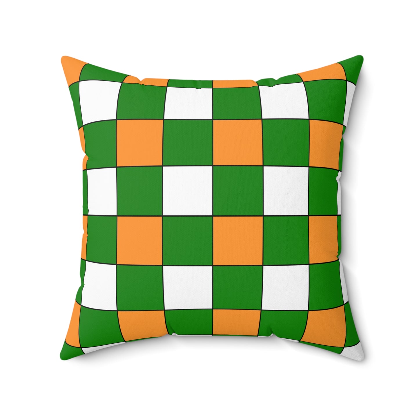 India Retro Check Cushion Pillow
