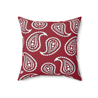 Latvia Retro Paisley Cushion Pillow