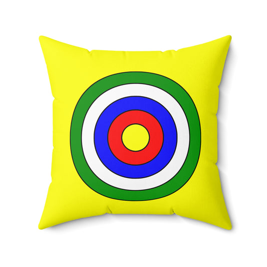Central African Republic Retro Target Cushion Pillow