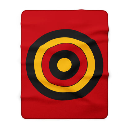 Timor Leste Retro Target Blanket Throw