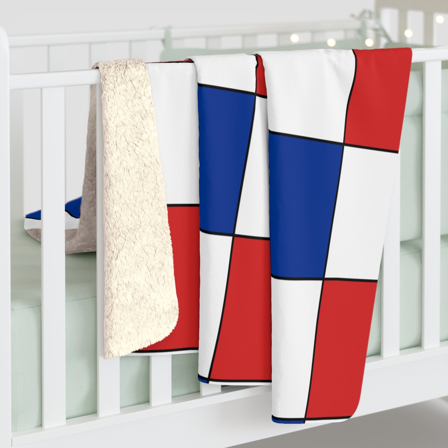 Faroe Islands Retro Check Blanket Throw