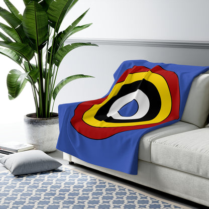 Eswatini Retro Target Blanket Throw