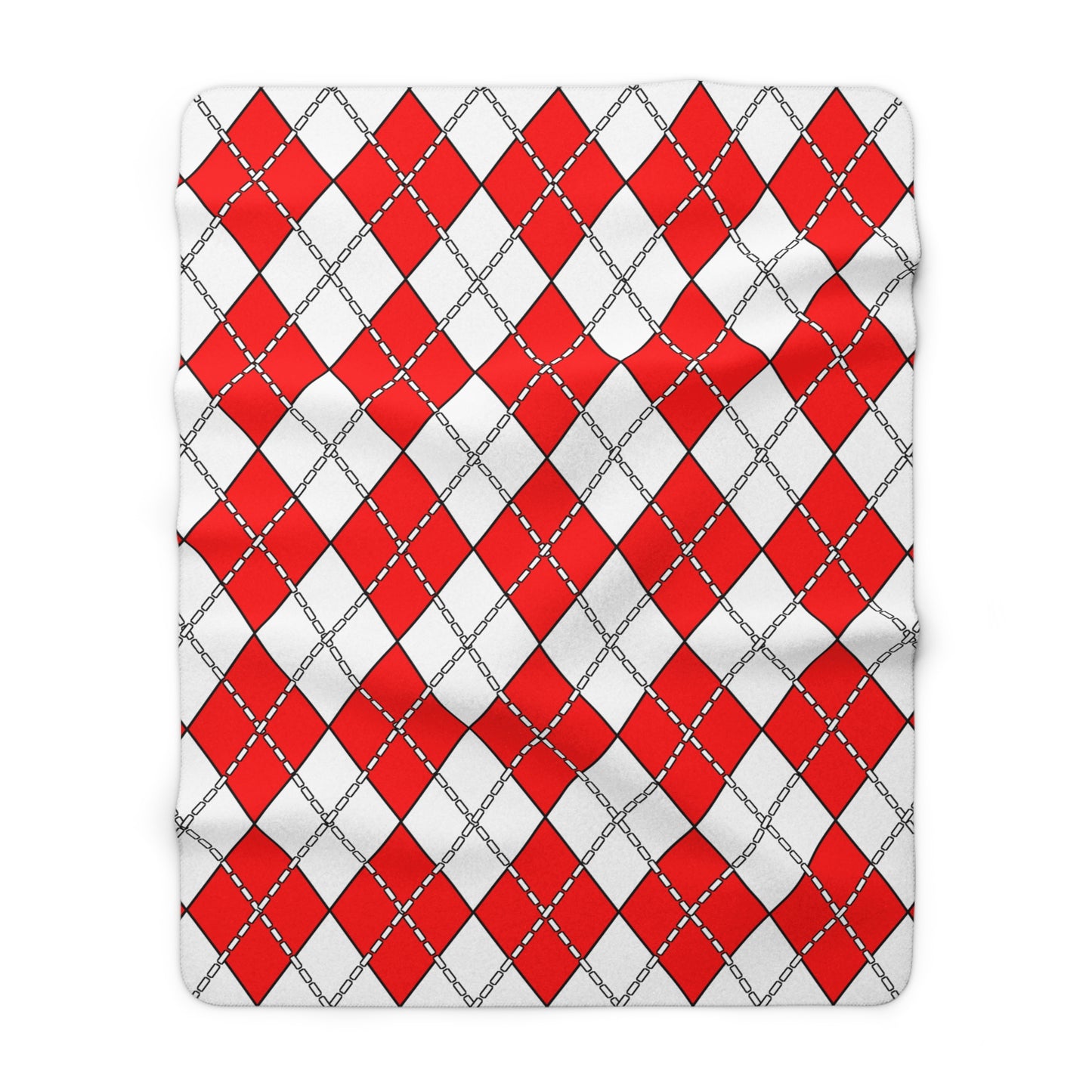 Georgia Retro Argyle Blanket Throw