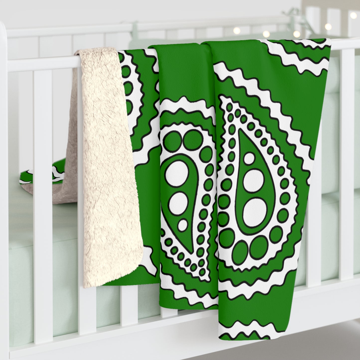 Norfolk Island Retro Paisley Blanket Throw