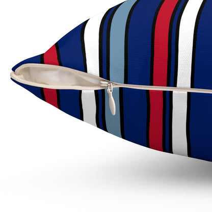 Falkland Islands Retro Stripes Cushion Pillow