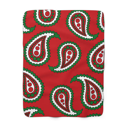 Belarus Retro Paisley Blanket Throw