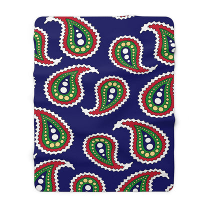Cayman Islands Retro Paisley Blanket Throw