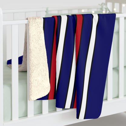 American Samoa Retro Stripes Blanket Throw