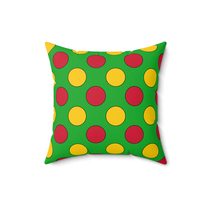 Sao Tome And Principe Retro Polka Dots Cushion Pillow