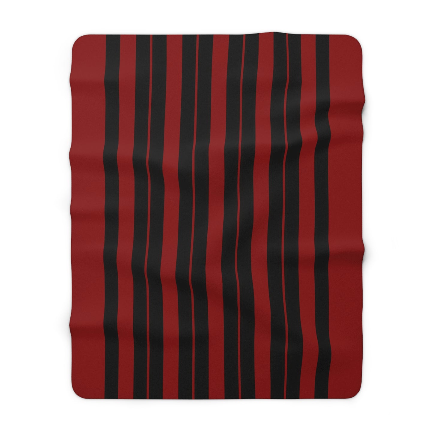 Dark Red, Black Retro Stripes Blanket Throw