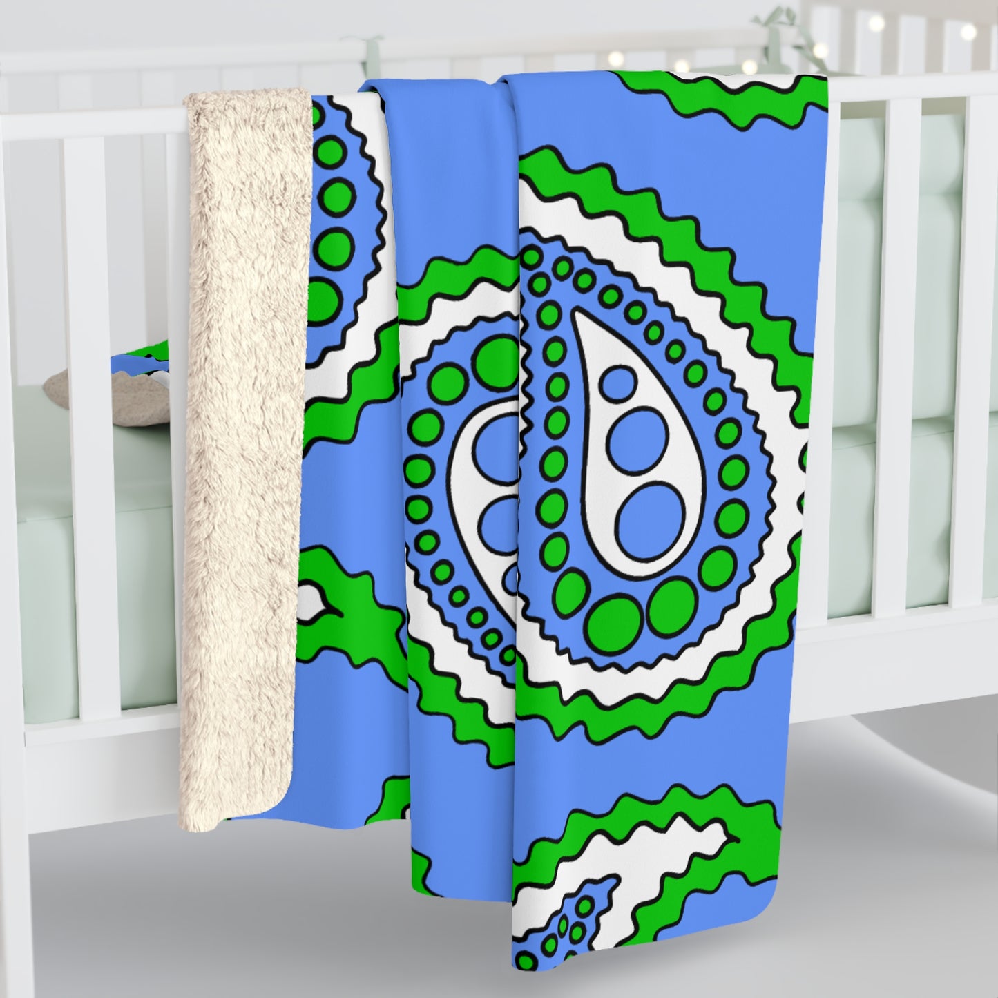 Djibouti Retro Paisley Blanket Throw