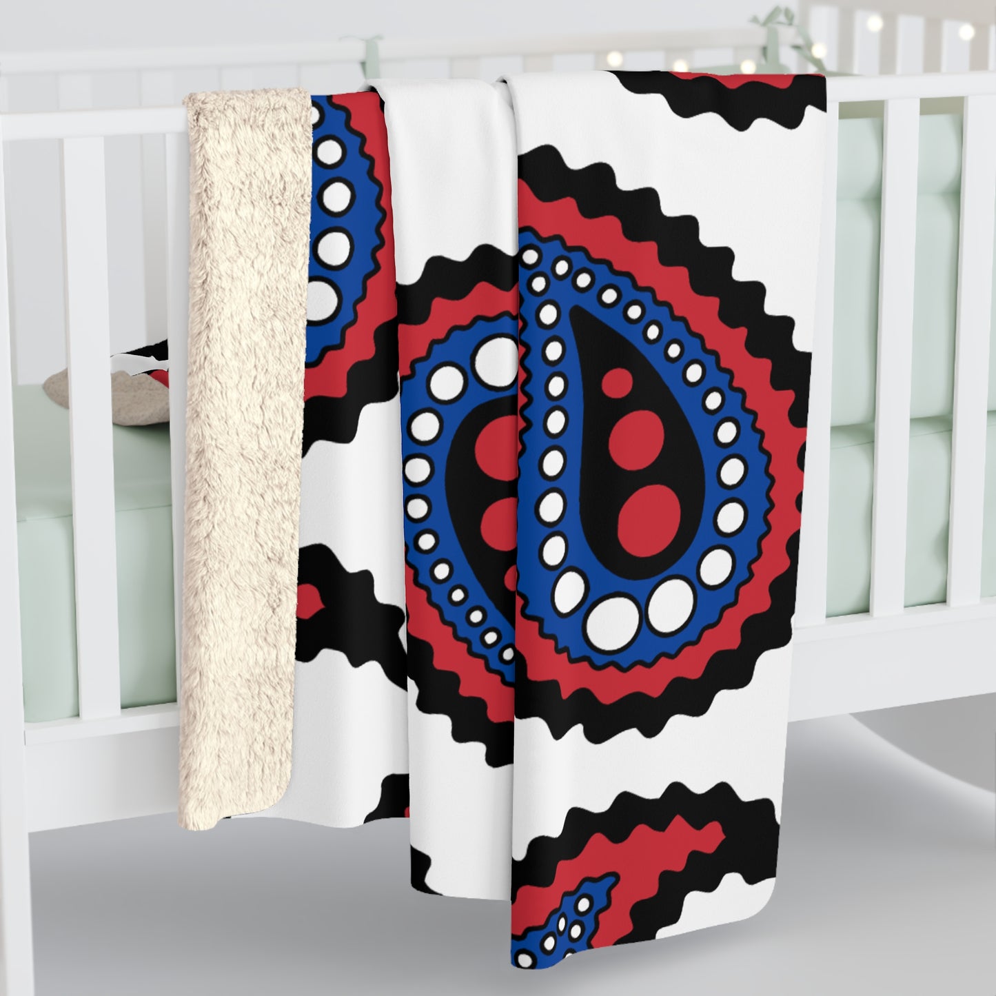 Republic Of Korea Retro Paisley Blanket Throw
