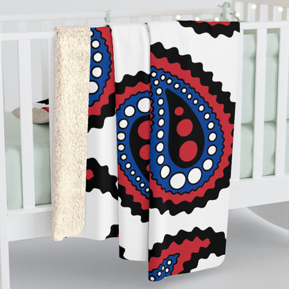 Republic Of Korea Retro Paisley Blanket Throw