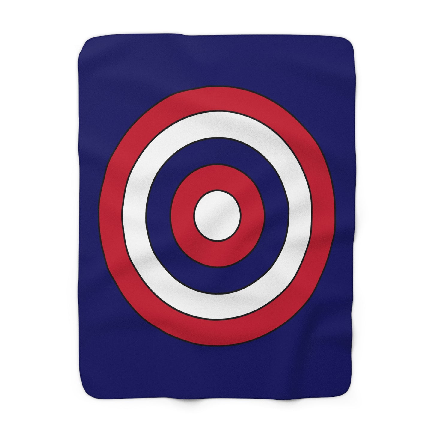 South Georgia And The South Sandwich Islands Retro Target Blanket Throw