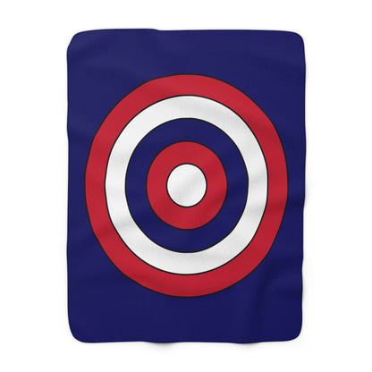 South Georgia And The South Sandwich Islands Retro Target Blanket Throw