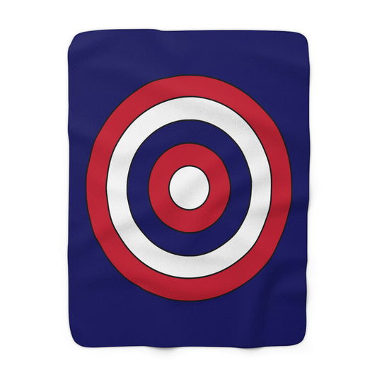 South Georgia And The South Sandwich Islands Retro Target Blanket Throw