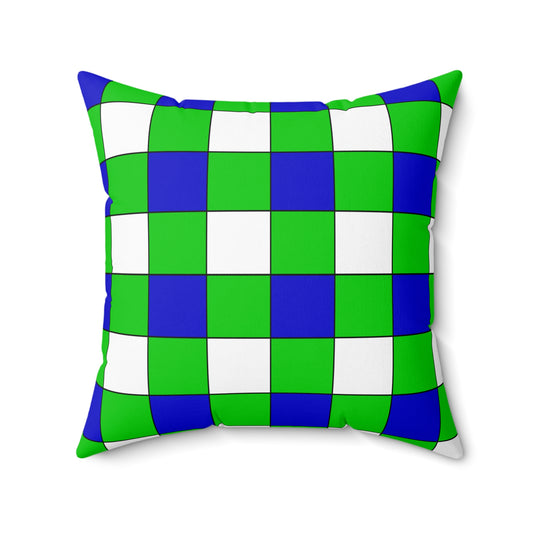 Sierra Leone Retro Check Cushion Pillow