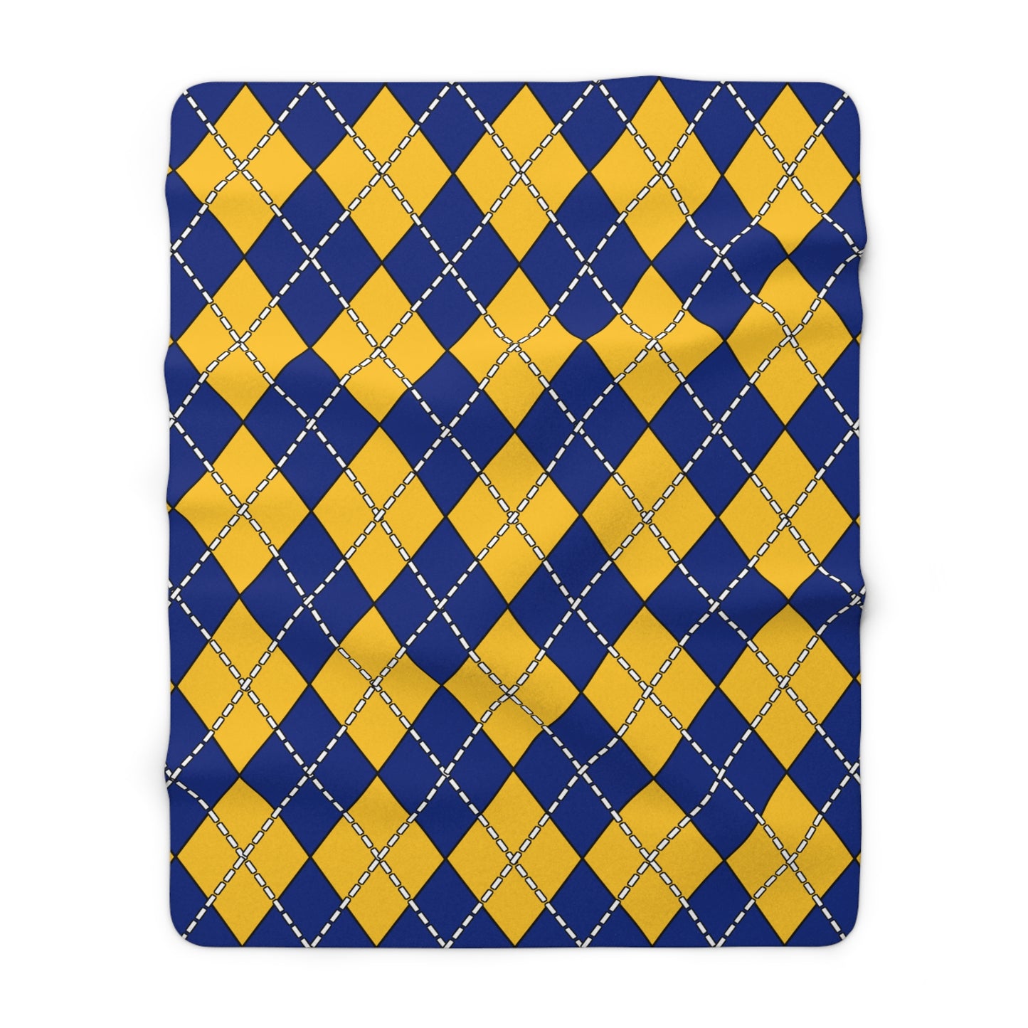 Barbados Retro Argyle Blanket Throw