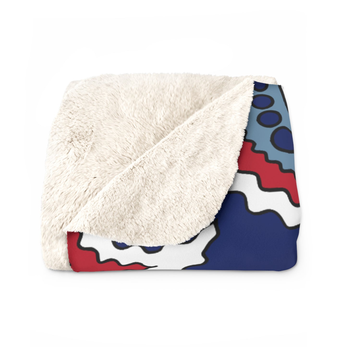 Falkland Islands Retro Paisley Blanket Throw