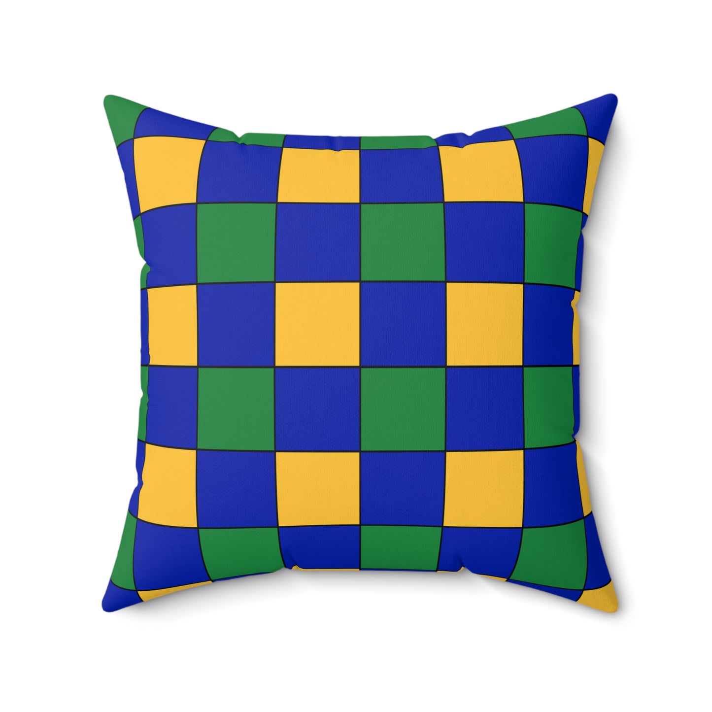 Christmas Island Retro Check Cushion Pillow