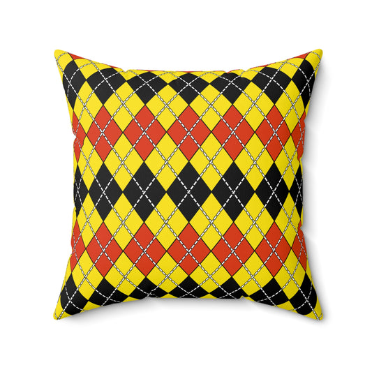 Uganda Retro Argyle Cushion Pillow