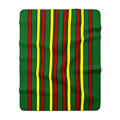 Senegal Retro Stripes Blanket Throw